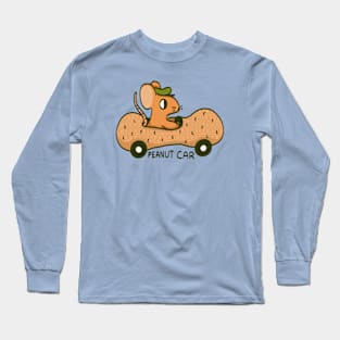 Mouse in a Peanut Car Long Sleeve T-Shirt